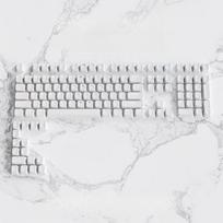 Xiaomi 134+ Keys White PBT Keycap Backlit Shine Through Double Shot Keycaps Cherry Profile for MX Switches Mechanical Gaming Keyboard white