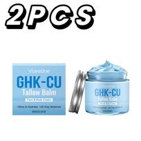 GHK-Cu Copper Peptide Tallow Balm Face Cream Hydrating Neck Moisturizer Body Skin Care Natural Vitamin E Honey Nourishing Lotion gray