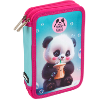 Penalas deVENTE Yummy Panda, dviejų skyrių, 21x14x5,2 cm, rožinės spalvos
