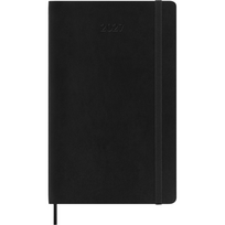 Kalendorius - užrašų knygutė Moleskine 2027, 9 x 14 cm, savaitė, minkštu viršeliu, juodos spalvos