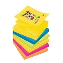 Lipnūs lapeliai 3M Post-it Super Sticky Rio, 76 x 76 mm, 6 vnt./pak.