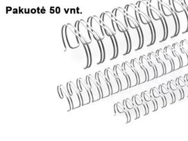 Metalinė spiralė A4 11 mm, juoda, 3:1, 100 vnt.