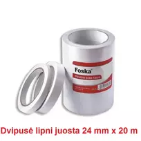 Dvipusė lipni juosta 24mm x 20m