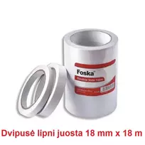 Dvipusė lipni juosta 18mm x 18m