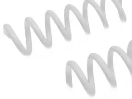 Įsukama spiralė Coil, 12 mm (100 vnt.), balta