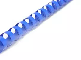 Plastikinė įrišimo spiralė 14 mm (100 vnt), mėlyna