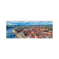Stalinis kalendorius Timer Memo Kaunas, 290x105mm, kartoninis laminuotas viršelis