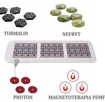 Magnetinis turmalino ir nefrito šildomas kilimėlis su PEMF ir fotonų terapija