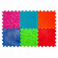 Ortopedinis sensorinis grindų kilimėlis Ortek Puzzle Mix, 6 vnt.