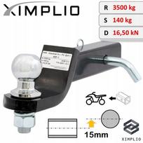 Adapteris QUAD ir JAV automobiliams, 2 colių, 15 mm pakėlimo, 50x50 mm