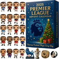 Advento kalendorius su „Premier League“ futbolininkų figūrėlėmis, 2025