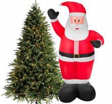 Pripučiama Kalėdų dekoracija SANTA CLAUS su LED, 240 cm