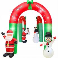 Pripučiamas LED vartai XXL 250x200 cm NICHOLAS SNOWMAN