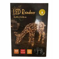 Lauko elnias su 240 LED, 3D, šviečianti Kalėdų dekoracija, BENT, tamsus
