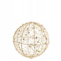 Kalėdinis auksinis LED burbulas, 15 cm