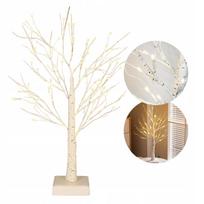 Kalėdinė dekoracija – LED beržas, 60 cm