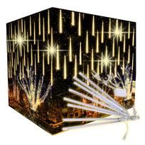 Kalėdinės LED girliandos METEORS, 50 cm, šiltai baltos, IP44, krintančio sniego efektas