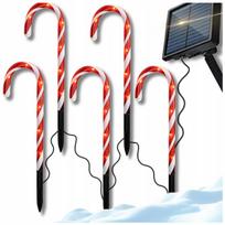 Kalėdinė Saulės Energijos Lemputė „Santa Claus“, 5 vnt., 25 cm