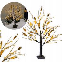 Stalinė LED lempa „Deciduous Tree“, 55 cm, šviečiantys lapai