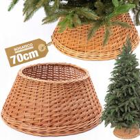 Kalėdinės eglutės stovo pintas gaubtas, 70 cm, natūralios spalvos