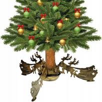 Kalėdų eglutės stovas NICHOLAS SLEIGH, 105 mm, didelis, aukso spalvos, plieninis