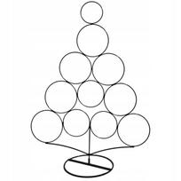 Dirbtinė Kalėdų eglutė su metaliniu stovu, juoda, 60 cm