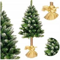 Dirbtinė kalėdinė eglutė ant kamieno, Diamond Pine, su tankiais snieguotais šakomis, 180 cm