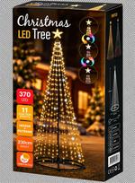 Lauko kalėdinė eglutė, 370 LED, 230 cm