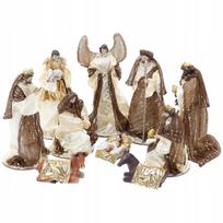 Kalėdinio prakartėlės figūrėlių rinkinys, 10 vnt., iki 33 cm