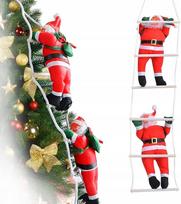 Kalėdinė dekoracija – 2 vnt. Kalėdų Senelis su kopėčiomis, 76 cm, R21