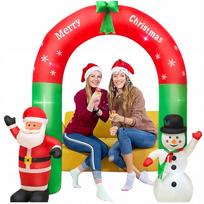 Pripučiama Kalėdų dekoracija „Santa Claus“ su LED, 250x200 cm