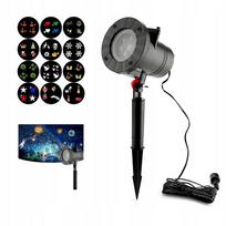 Kalėdinis LED lazerinis projektorius, sieninis, 12 paveikslėlių
