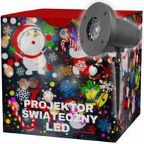 Lauko LED projektorius „Snowman“, spalvota kalėdinė projekcija