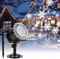 LED sniego snaigių projektorius SNOWPRO 9W, Kalėdoms
