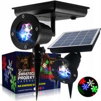 Lauko lazerinis projektorius su snaigėmis, RGB, atsparus vandeniui, IP65, kalėdinis