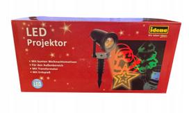 Lauko LED projektorius IDENA, kalėdinė tematika, namų fasadui