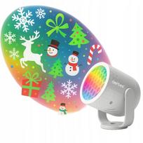 LED kalėdinis projektorius 360° RGB