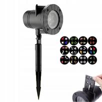 LED lazerinis projektorius su 12 skaidrių, tvirtinamas prie sienos