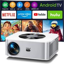 Vaizdo projektorius Horlat 4K, 28000 liumenų, Wi-Fi, Bluetooth