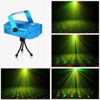 LED lazerinis projektorius su atšvaitu, 3D efektas, 2 vnt., Naujiesiems metams