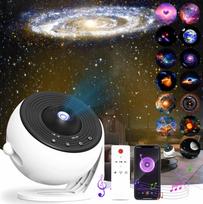 Planetariumo projektorius su žvaigždėmis, Bluetooth, sukamas