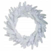 Kalėdinis baltas vainikas, 50 cm