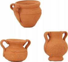Moliniai ąsočiai figūrėlėms, 3 vnt., iki 2,6 cm, tinka 9–11 cm figūrėlėms