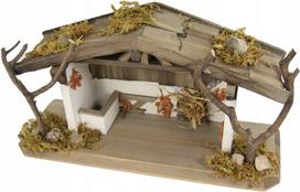 Kalėdinė prakartėlė 30x10x15 cm, figūrėlėms 5–9 cm