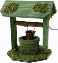 Šulinys su stogeliu ir kibiru, 11 cm, tinka 7–11 cm figūrėlėms