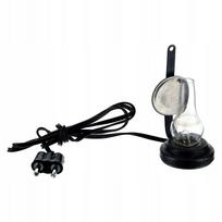 Lempa su metaliniu veidrodžiu ir LED lempute, 5 cm, prakartėlei