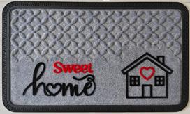 Kilimėlis RICCO SMART HOME, 45 x 75 cm, 100% PP, gumos pagrindas, 802-003