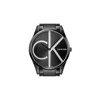 Calvin Klein Ck Kvarcinis laikrodis Kvarcinis mechanizmas Nerūdijančio plieno apyrankė Juodas ciferblatas Vyriški laikrodžiai Sidabrinis K4N21441 Black gray
