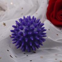Full Body Spiky Massage Ball Hard Stress Ball 6Cm For Fitness Sport Exercise violetinė