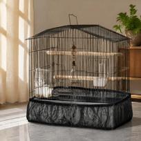 Large Size Bird Cage Cover Adjustable Elastic Bird Cage Shell Mesh Netting Cover  For Parakeet juoda